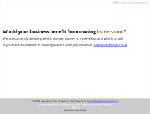 Tablet Screenshot of leavers.com